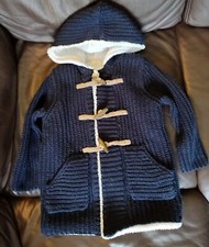 Zara Girl's Knitwear Mädchen Strick Jacke gefüttert Größe 104 Schwarz Kapuze Mädchen-Pullover & Strickjacke & Knitwear price