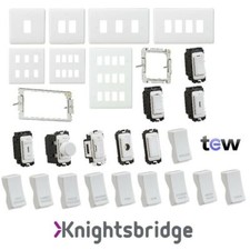 Knightsbridge Curved Edge White Grid Switch & Plates Küchengeräteschalter Electric Küche Appliances (Display-Outlet) price