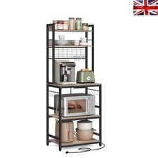 Stabiles Küchen-Bäckerregal mit Steckdose, verstellbarem Regal & Haken - 170 cm Electric Küche Appliances (Display-Outlet) price