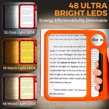 5X 10X Lupe mit 3 Lichtmodi Hand Buch Seite Leselupe Magnifying Glass price