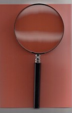 4 ZOLL DURCHMESSER LUPE, METALL MIT GLASLINSE X 2-3 VERGRÖSSERUNG. Magnifying Glass price