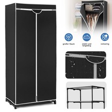 Mobiler Stoffschrank Gaderobe Textilschrank Kleiderschrank Camping Faltschrank Kleiderschrank & Schrank price