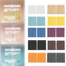 2er Set Vorhang Gardinen Sheer Voile Stores Transparent Kräuselband Vorhänge Neu Sheer Vorhang price