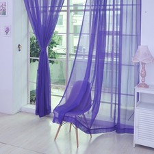 Vorhang Bunt Dekoration Trennwand Gardine Panel Raumschal Tüll 2m * 1m Home Sheer Vorhang price