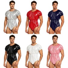 Herren Jumpsuit Elastischer Bund Windelüberhosen Windelüberzug Body Pyjama Herren-Jumpsuit price