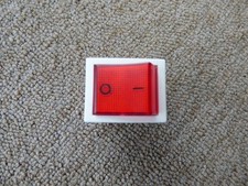 Kippschalter weiß/rot, beleuchtet, rechteckig, Einbauschalter, Kaffeemaschine Einbau-Kaffeemaschine price