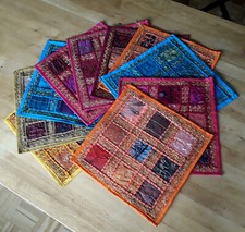 Deko Kissenbezug Kissenhülle Pillowcase Brokat Patchwork India Ethno ca. 35 cm Pillowcase price