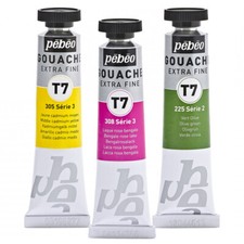 Pebeo T7 Extra Fine Artist Gouache Aquarellfarbe 20 ml, verschiedene Farben Gouache Paint price