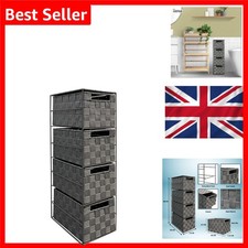 Grau 4 Schubladen Aufbewahrungsschrank Metallrahmen keine Montage Home Office Schlafzimmer Kit... Babyzimmer-Kommode price