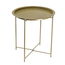 Metall Beistelltisch abnehmbare Tablettplatte rund Beistelltisch Sofatisch Garten Terrasse Balkon Sofa Side Table price