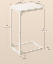 Beistelltisch VASAGLE weiß, Nachttisch, Sofa Beistelltisch LET350W77 Sofa Side Table price