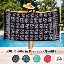 XXL Sarong in PREMIUM QUALITÄT + SARONGSCHNALLE, Wickeltuch  Lungi Sari Pareo Pareo price