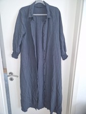 Damen Abaya Maxikleid Lange Bluse Tunika Grau Anthrazit M 38 L 40 Abaya price