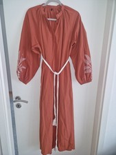 Trendyol Damen Maxikleid Langes Kleid Abaya Stickerei Rost Weiß M 38 L 40 Abaya price