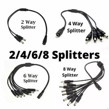 2 4 6 8 Wege CCTV DC Power Splitter Adapter Kabel für 12 V 9 V Netzteil Überwachungskamera Security Systems Adapter price