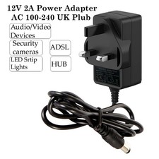 12 V 2 A CCTV-Netzteil UK-Stecker AC/DC für DVR-Überwachungskamerasystem Security Systems Adapter price