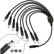 8 Wege CCTV DC Power Splitter Adapter Kabel 12 V 2,1 mm Netzteil Überwachungskamera LED Security Systems Adapter price