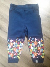Schöne Leggings Mädchen Baby Liegelind Gr 74 blau mit Blumen Baby-Leggings price