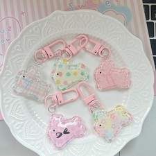 Kawaii Rabbit Keychain süße süße rosa Bunny Keyring School Tasche Anhänger School Tasche price