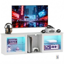 HOMCOM 160cm TV-Möbel mit LED-Beleuchtung für 70 Zoll TV moderner TV Standschrank TV Unit / Stand price