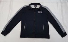 EMPORIO ARMANI JUNGEN ALTER 12 JAHRE SCHWARZ BAUMWOLLE DURCHGEHENDER REISSVERSCHLUSS CARDIGAN PULLOVER TRAINING TOP Jungen-Cardigans price