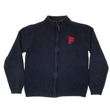 Lands' End Strickpullover mit durchgehendem Reißverschluss marineblau Kinder 13-14 Jahre Jungen-Cardigans price