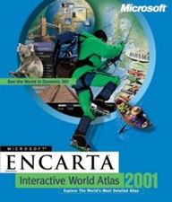 Microsoft Encarta 2001 - Interactive World Atlas (219-00288) Atlas- & Kartensoftware price
