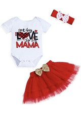 Conjunto de ropa para el día de la madre y niña de manga corta Ropa Set de niña price