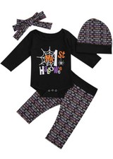 Conjunto de ropa para bebé niña con estampado de dibujos animados.4 Piezas. Ropa Set de niña price