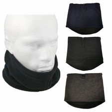 Bufanda Cuello Calentador De Forro Polar Negra, Azul Marino O Gris Unisex Unisex Bufanda price