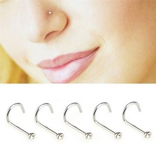 Juego de 20 piezas de acero inoxidable cristal estrás joyería piercing nariz tachuelas enjuague JL Nose Stud price
