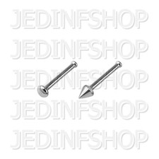 Hueso de perno nasal | 0,8 mm (20 g) - 8 mm | Acero inoxidable - Punta de cúpula de 2 mm Nose Stud price