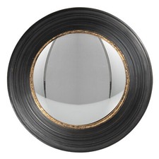 Espejo ojo de pez convexo negro envejecido borde de socorro dorado marco profundo 34 cm Framed Espejo price