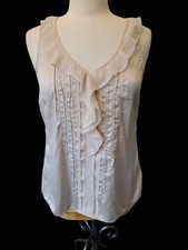 Blusa sin mangas camisola mercado negro de la Casa Blanca pequeña beige Y2k 100 % seda babydoll Blusa para bebé price