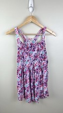 Top Babydoll Express Talla M Volantes Floral Púrpura Rosa Azul Forrado de Hadas Blusa para bebé price