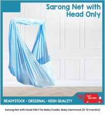 Red Sarong con Cabeza y Cremallera para Hamaca Bebé Cuna (0-24 Meses) AZUL Hamaca Funda para bebé price