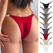 Sexy Mujeres Tanga Corte Alto Lencería Ropa Interior Bragas Tanga Prendas para dormir Floral Braguitas para bebé price