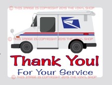 Post Office Mail Box Thank You For Your Service! Mailbox Decal Vinyl decal Mailbox price