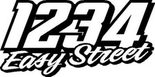 Mailbox street address vinyl decal sticker 2 color 4"x8" Mailbox price