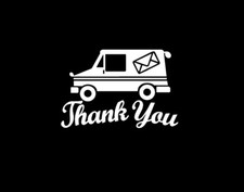 BERRYZILLA Mailbox Thank You Decal for Thanks Mail Carrier Truck Vinyl Sticker Mailbox price