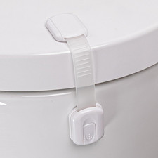 Paquete de 2 cerraduras de inodoro a prueba de bebés - cerraduras de asiento de inodoro para niños pequeños con adhesivo Inodoro Asiento Cerradura para bebé price
