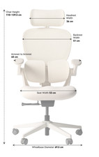 Silla ergonómica de malla Hinomi Q2 soporte lumbar reposapiés brazos ajustables Oficina Silla price