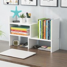 Estante de Escritorio de Madera Blanco Organizador Multifuncional Ajustable para Oficina y Hogar Multi de Trabajo Escritorio price