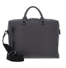 COCCINELLE bolsa de oficina Man Briefcase Grained Leather Grafite Briefcase de mujer price