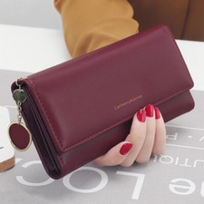 Cartera De Cuero Moda Lujo Billetera Largo Monedero Cremalera Tarjetas De Mujer Briefcase de mujer price