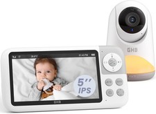 Monitor de bebé con cámara y visión nocturna zoom panorámico inclinable 5" 720P video monitor de bebé Bebé Monitor price