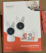 Monitor de audio ARENTI pantalla dividida bebé 5" 720P con dos cámaras WiFi 2K visera nocturna Bebé Monitor price