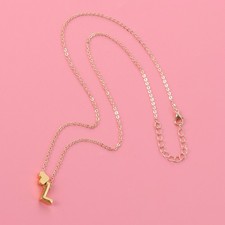 Decoración de cuello de alfabeto con forma de letra para mujer (L) Oro Collar price