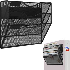 Porta Archivos Magnético de 3 Niveles, Organizador de Archivador de Instalación Sin Perforación, Bl Metal Filing Armario price
