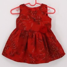 Vestido de Vacaciones The Childrens Place Bebé Niña Rojo Metálico Floral Talla 6-9 Meses Patucos de niño price
